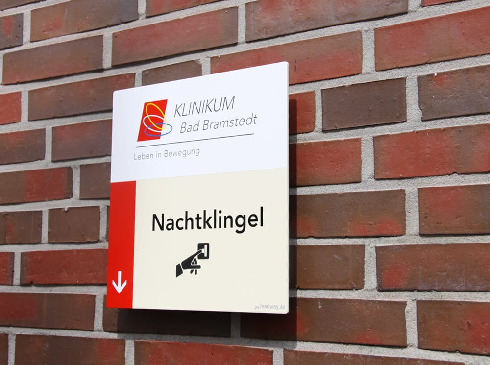 Klinikum Bad Bramstedt Beschilderungssystem Zielinformation