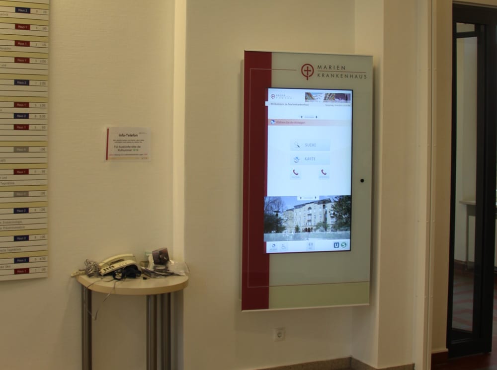 Marienkrankenhaus digitales Orientierungssystem Marienkrankenhaus digitales Orientierungssystem
