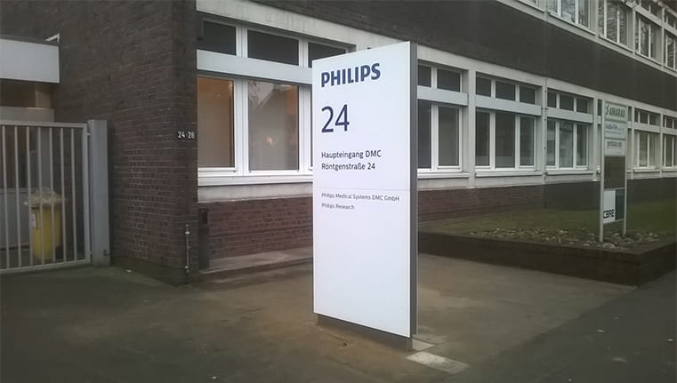 Philips Leitsystem Monolith exterior Zielinformation