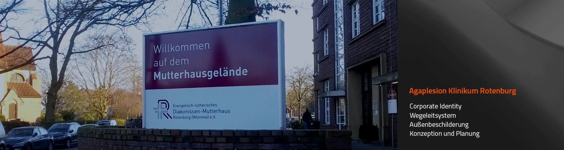 Agaplesion-Klinikum-Rotenburg-Außenbeschilderung