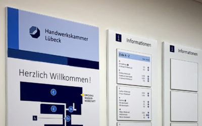 Berufsbildungsstätte Elmshorn – Neues Wegeleitsystem