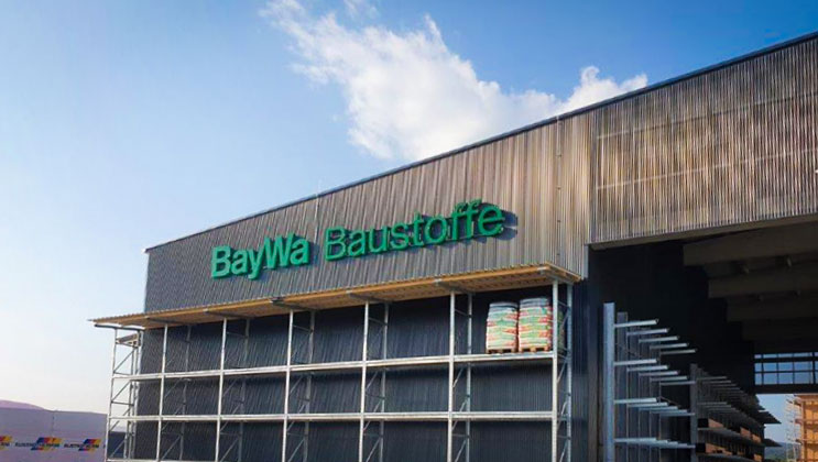 BayWa Baustoffe – Erste Standortgestaltung im neuen Layout