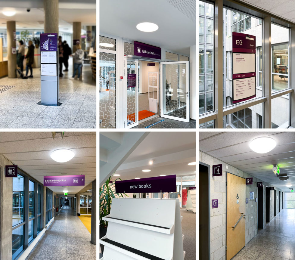 CAU Kiel – Neues Innenleitsystem der Universitätsbibliothek - Leadway