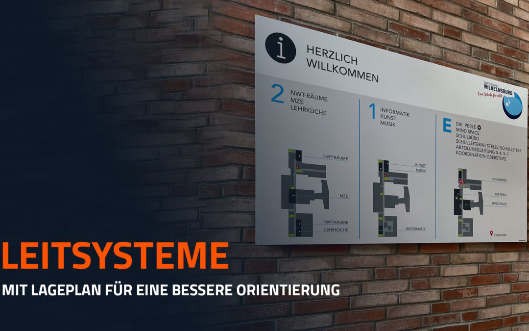 Das neue Außenleitsystem der Stadtteilschule Wilhelmsburg
