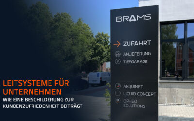 Leitsysteme für Unternehmen: Wie eine Beschilderung zur Kundenzufriedenheit beiträgt