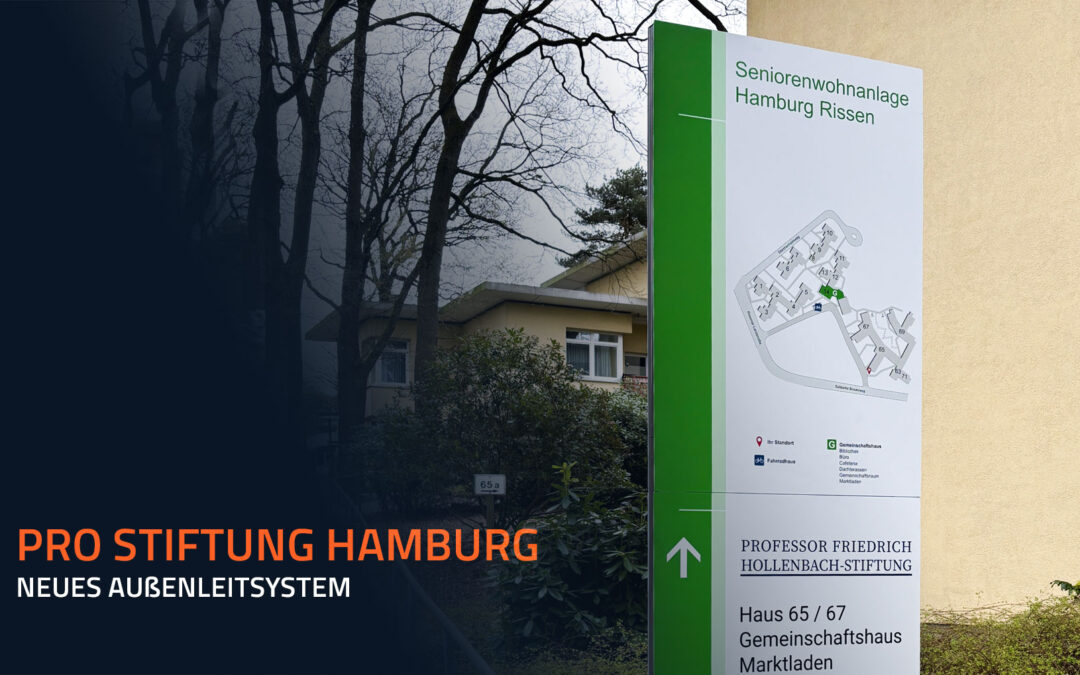 PRO Stiftung Hamburg: Neues Außenleitsystem