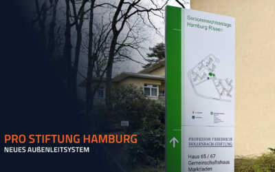 PRO Stiftung Hamburg: Neues Außenleitsystem