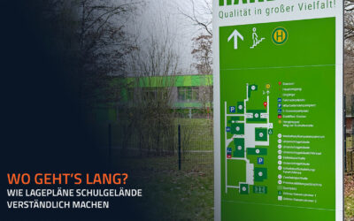 Wo geht’s lang? Wie Lagepläne Schulgelände verständlich machen