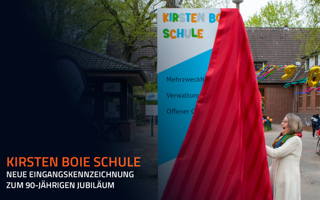 Kirsten Boie Schule: Neue Eingangskennzeichnung zum 90-jährigen Jubiläum