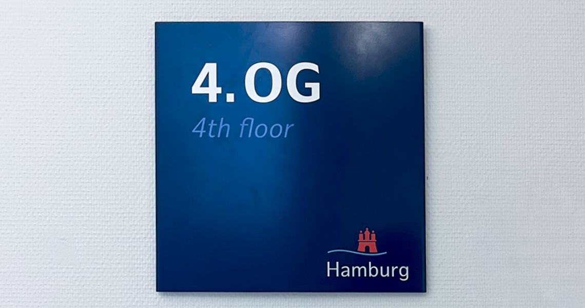 Interior Beschilderung Zielinformation
