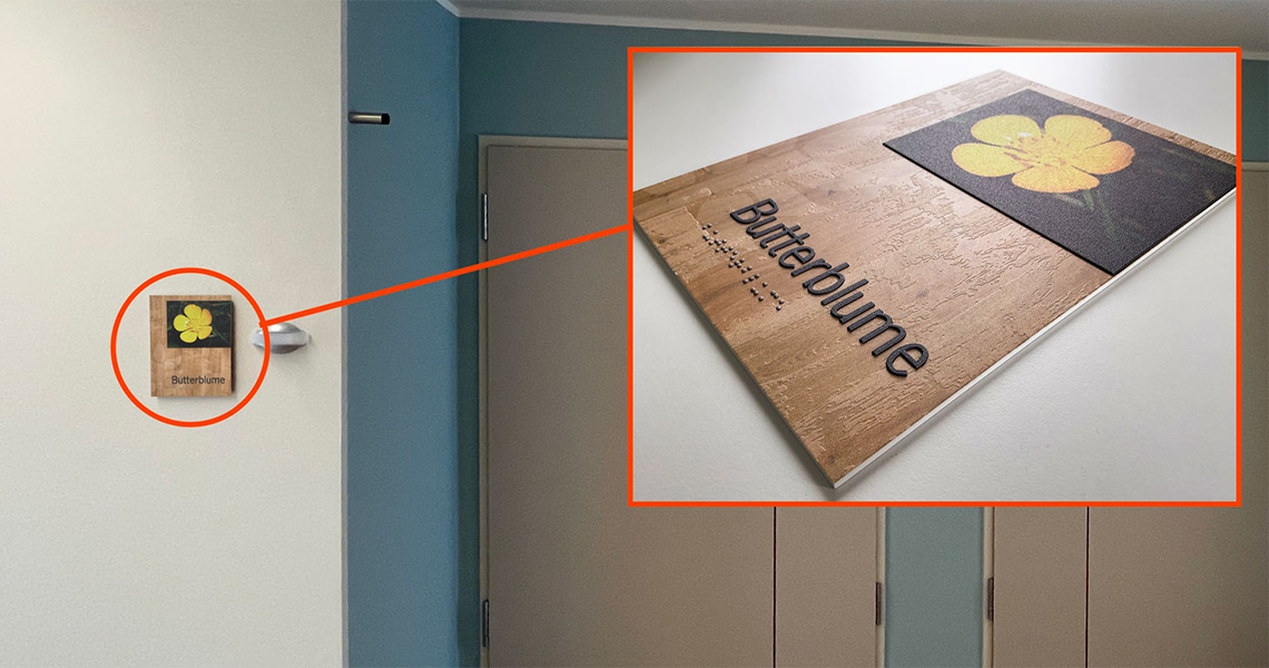 Interior Beschilderung Tuerschild